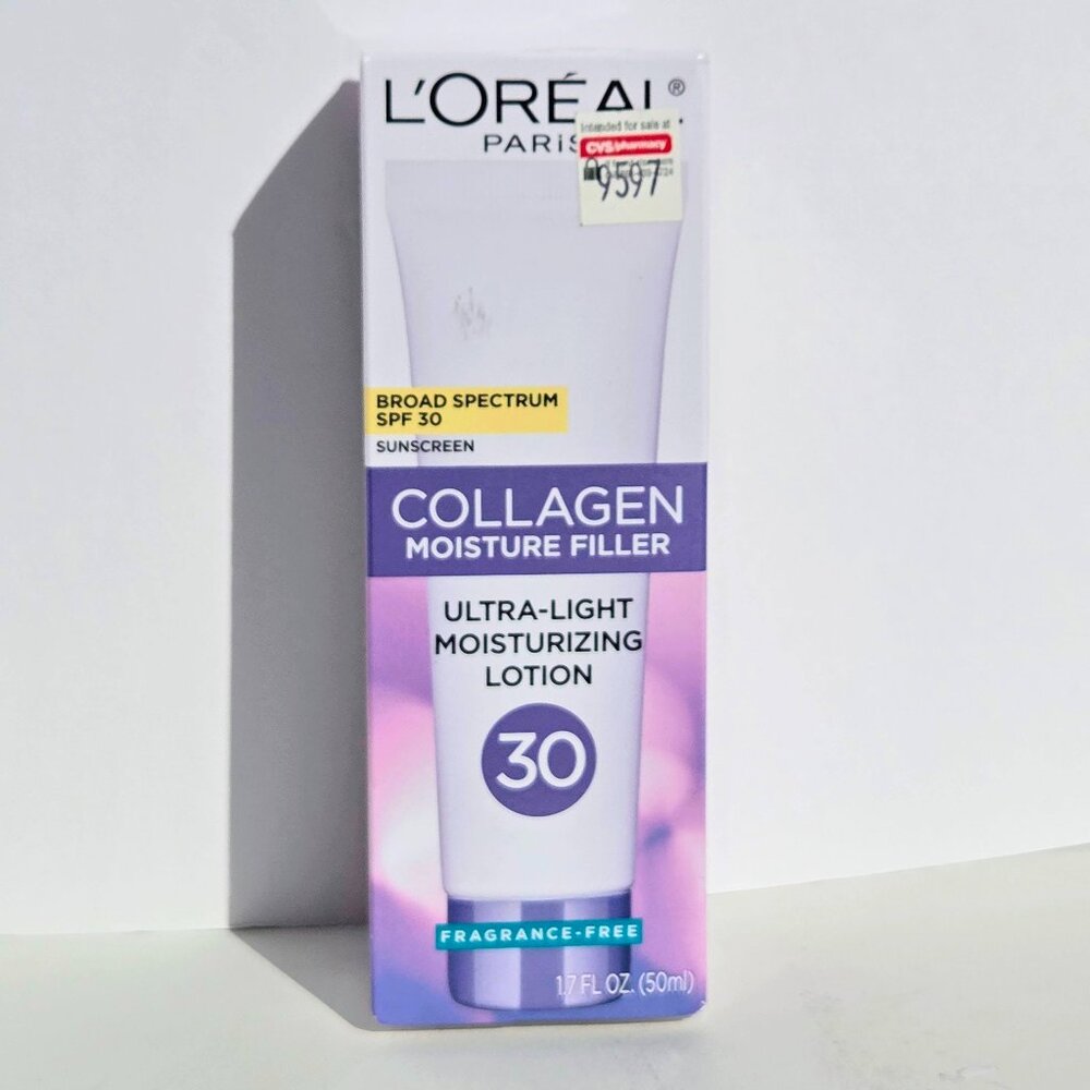$9 When Bundled with $6+ L'Oreal Collagen SPF 30 Moisturizer